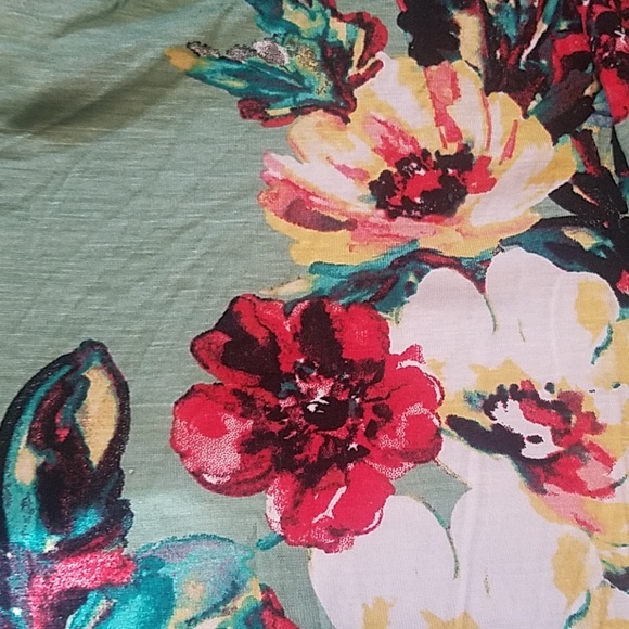 Green Floral Maxi Tank Dress from Sweet Pea - Picture 4 of 4